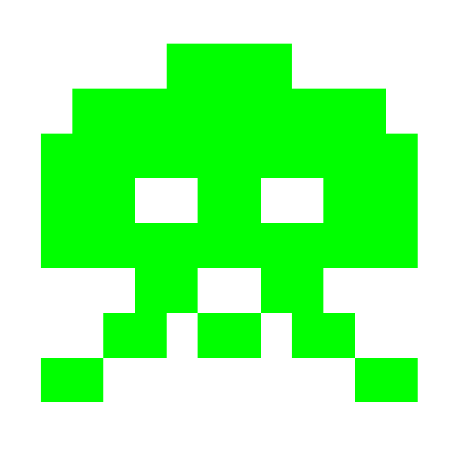 Marching space invader